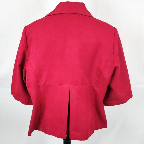 Red Blazer Studio I  3/4 Sleeve - Picture 2 of 4